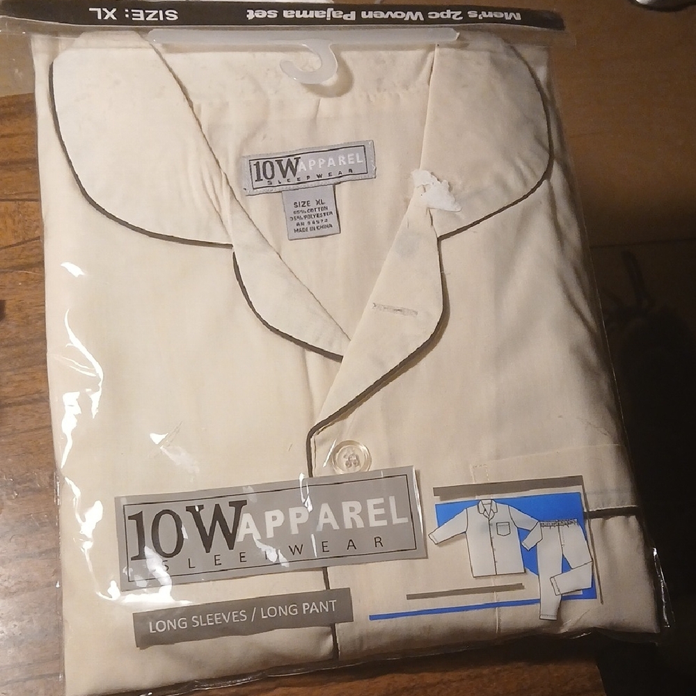 Men's Cream Sleepwear Set
